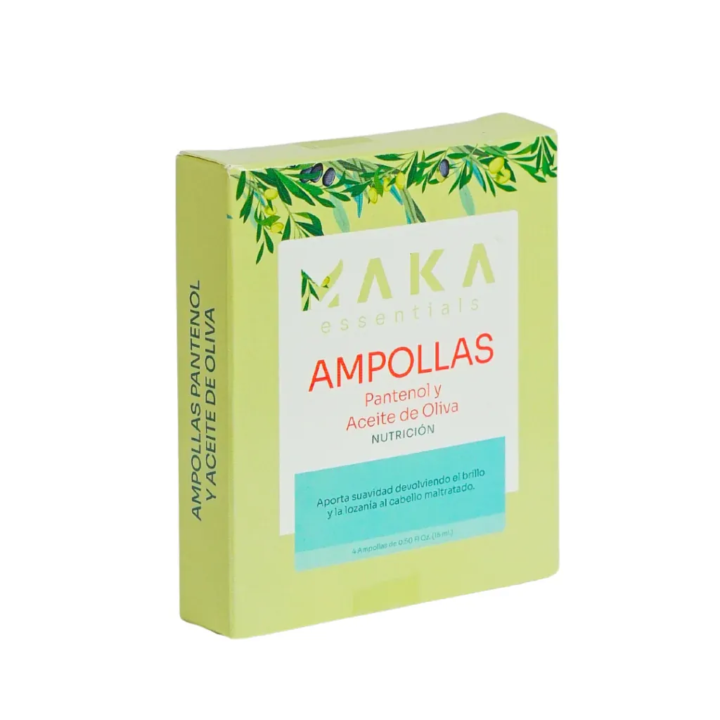 AMPOLLA MAKA PANTENOL OLIVA 15ML 4 PAC