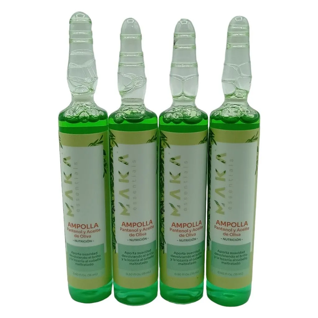 AMPOLLA MAKA PANTENOL OLIVA 15ML 4 PAC