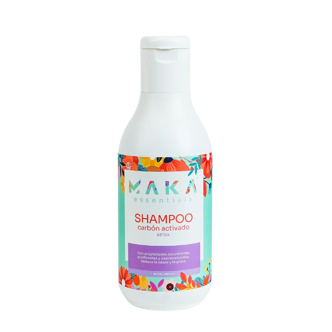 SHAMPOO MAKA CARBÓN ACTIVADO 16oz