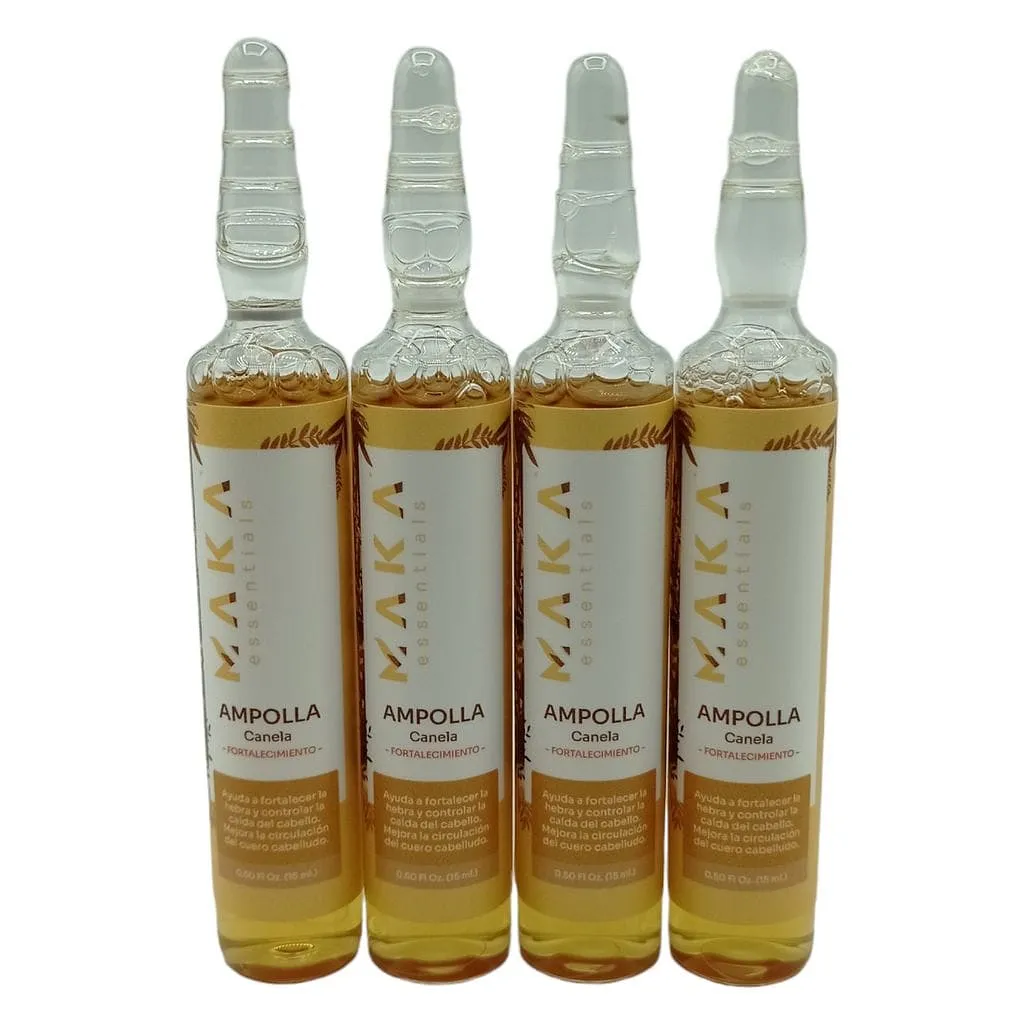 AMPOLLA MAKA CANELA 15ML 4 PAC