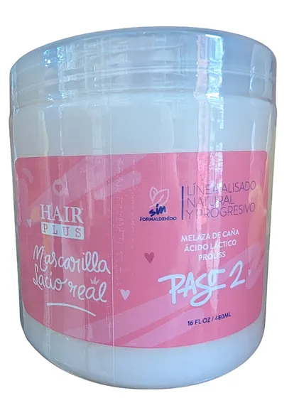 HAIR PLUS MASCARILLA  LACIO REAL 16oz