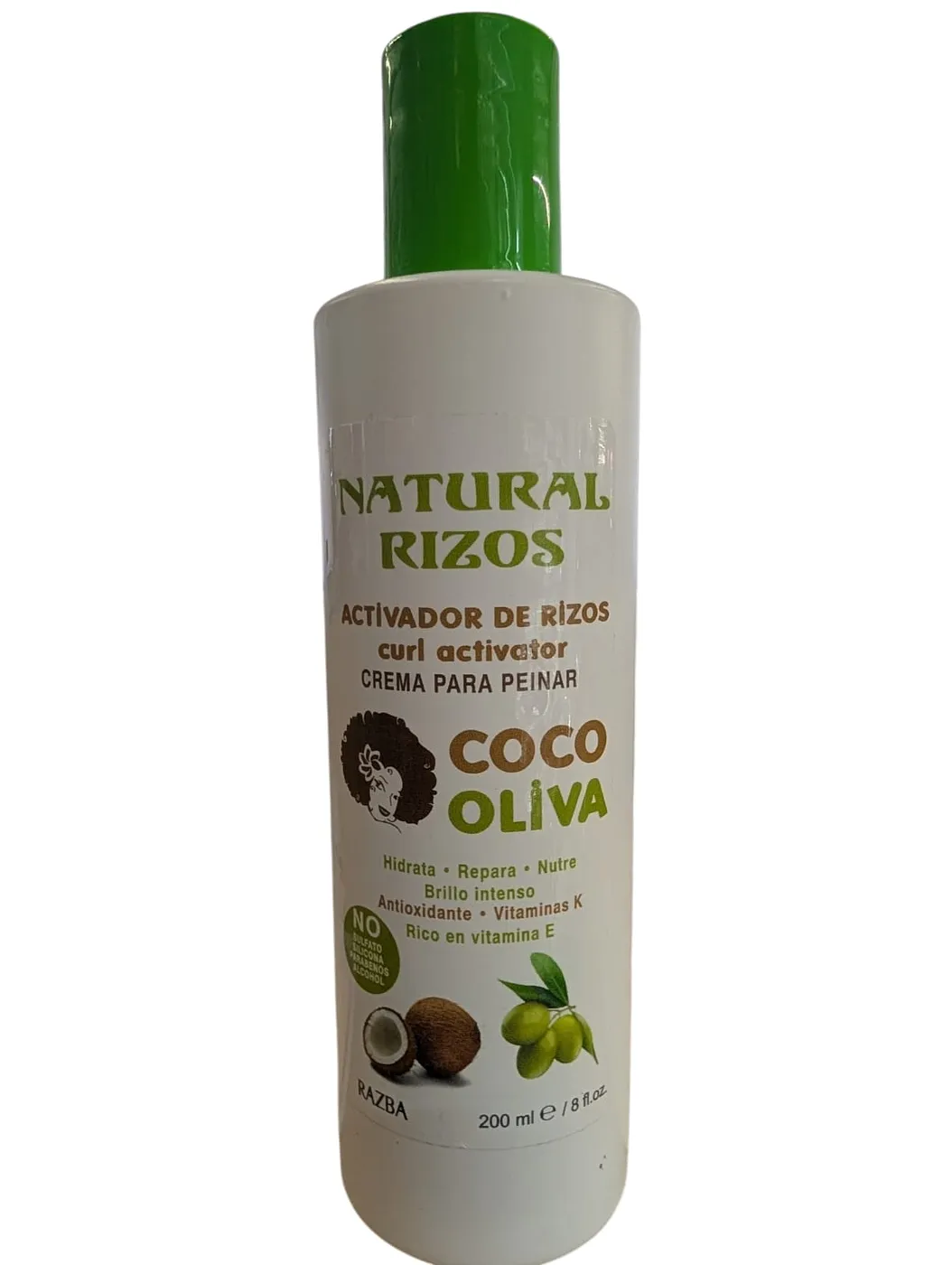 NATURAL RIZOS ACTIVADOR COCO OLIVA 8oz