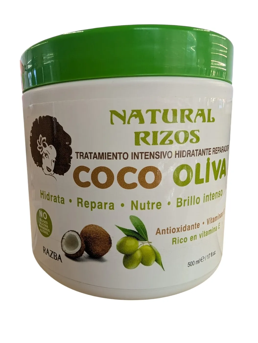 NATURAL RIZOS TRATAMIENTO COCO OLIVA RAZBA 17 OZ