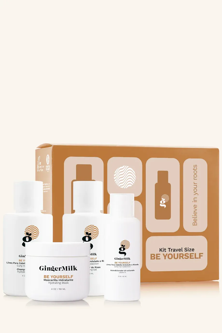 GINGER MILK TRAVEL KIT BE YOURSELF