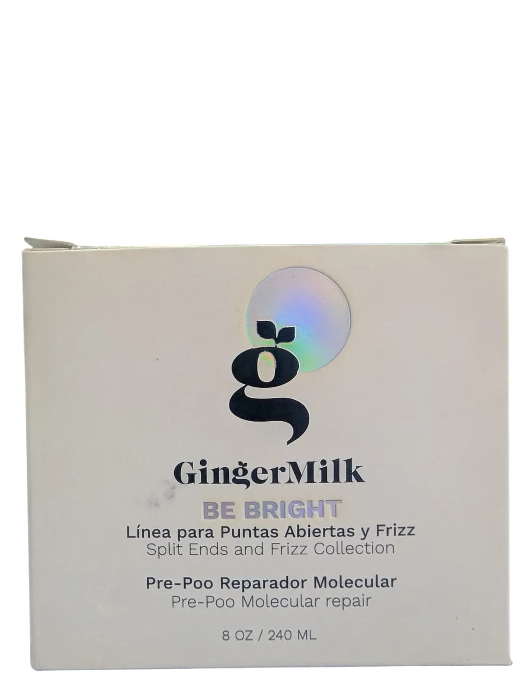 GINGER MILK BE BRIGHT PRE POO 8oz 