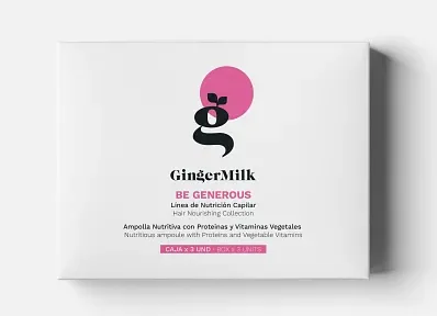 GINGER MILK AMPOLLA  BE GENEROUS PACK 3
