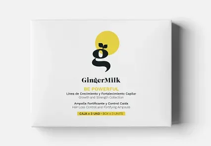 GINGER MILK AMPOLLA BE POWERFUL  PACK 3