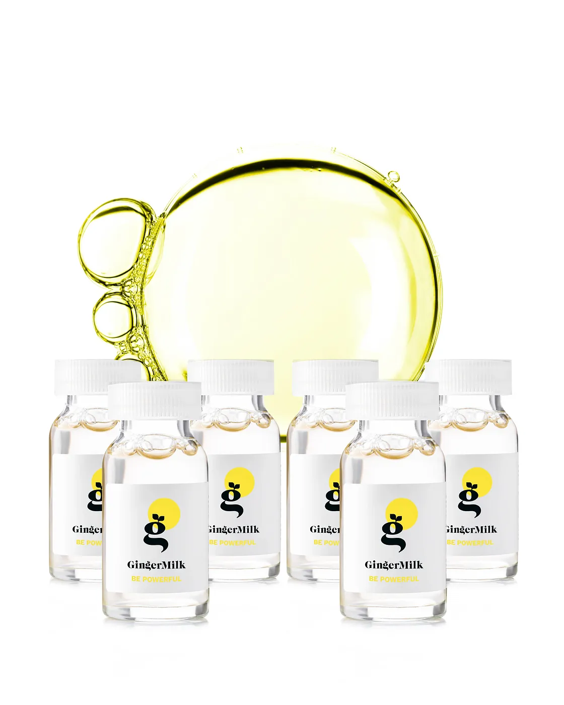 GINGER MILK AMPOLLA BE POWERFUL  PACK 3