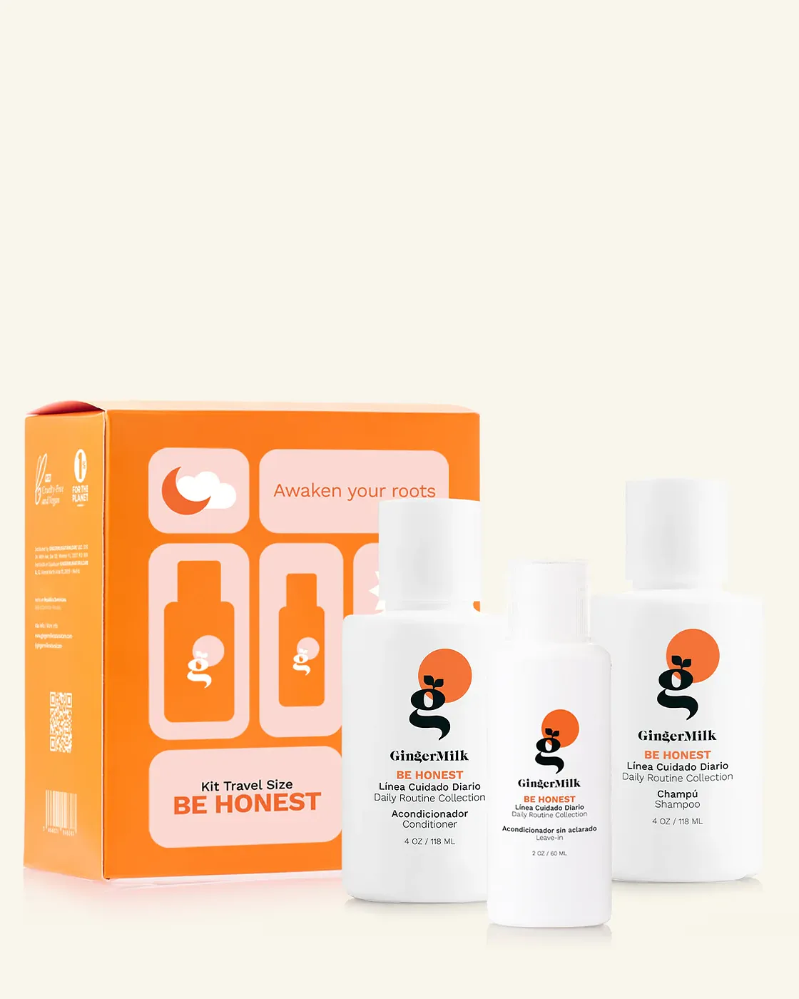 GINGER MILK TRAVEL KIT BE HONEST