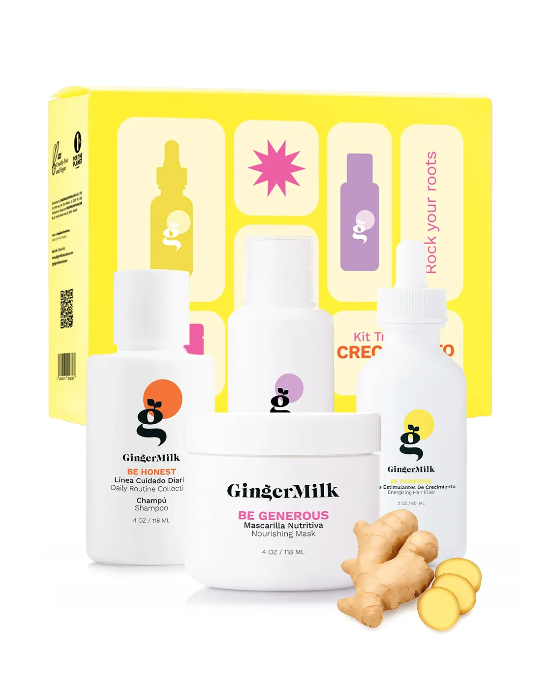 GINGER MILK TRAVEL KIT CRECIMINETO