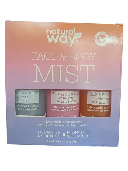 KIT FACE AND BODY MIST 3PCS 125ML