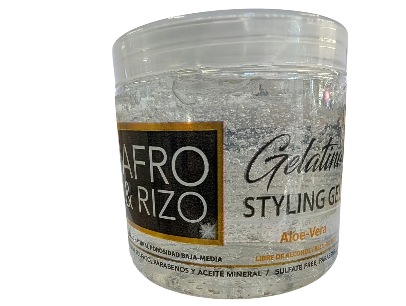 AFRO & RIZO GELATINA ALOE 16 OZ