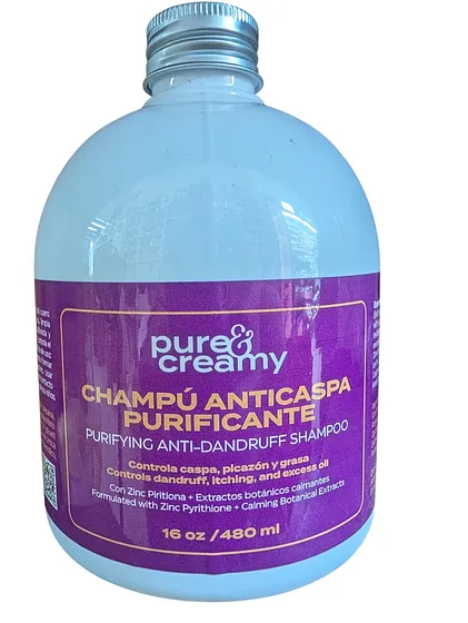 PURE & CREAMY SHAMPOO ANTICASPA 16oz