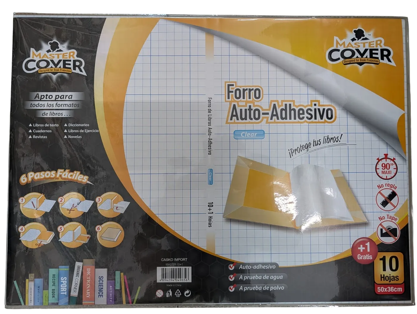 PAPEL ADHESIVO MASTER COVER 50x36 10+1 UNDS
