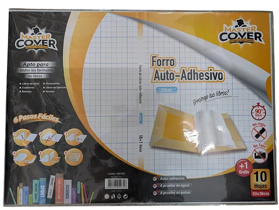 PAPEL ADHESIVO MASTER COVER 50x36 10+1 UNDS