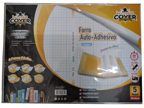 PAPEL ADHESIVO MASTER COVER 50x36 5-UNDS
