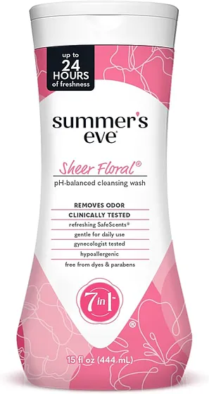 SUMMERS EVE WASH SHEER FLORAL 9 OZ