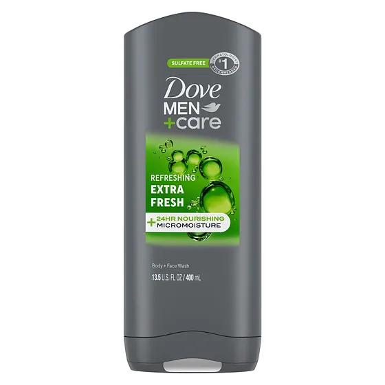 DOVE BODY WASH EXTRA FRESH 13.5OZ