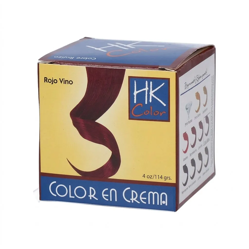 COLOR CREAM HK ROJO VINO 4oz