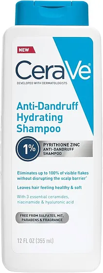 CERAVE ANTI-CASPA HYDRATING SHAMPOO 12 OZ