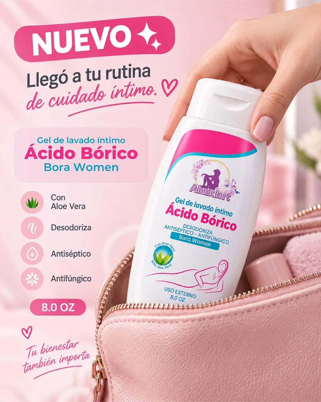 ACIDO BORICO BORAWOMEN GEL INTIMO 8oz