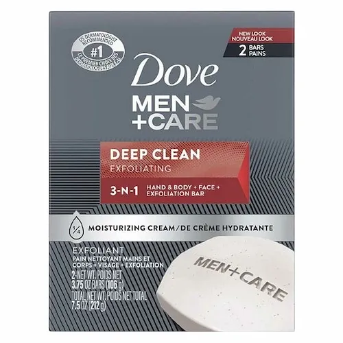 DOVE JABON DEEP CLEAN EXFOLIANTING 2PACK
