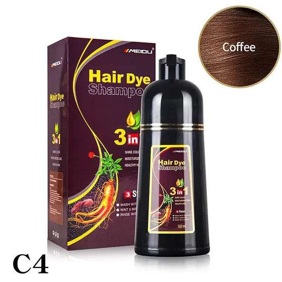  HAIR DYE SHAMPOO 3EN1 500ML C-4 COFFEE