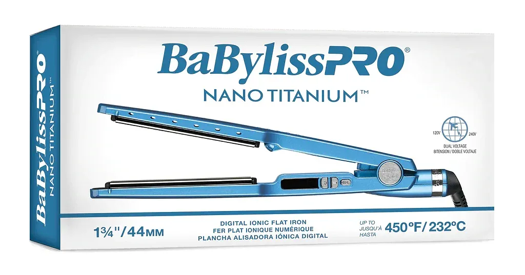 BABYLISSPRO NANO TITANIUM PLANCHA 1 3/4 44MM 450F