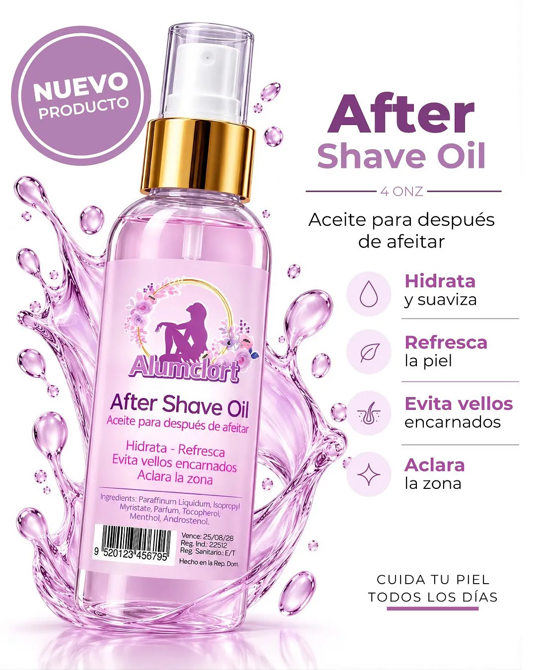 AFTER SHAVE OIL ALUMCLORT 50ML