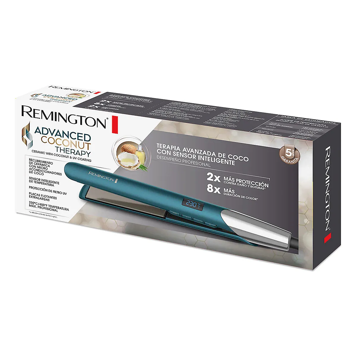 REMINGTON PLANCHA ADVANCE COCONUT THERAPY 3 EN 1 S16A 450F
