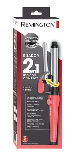 REMINGTON RIZADOR 2 EN 1 CERAMICA TITANIO CI5225CL