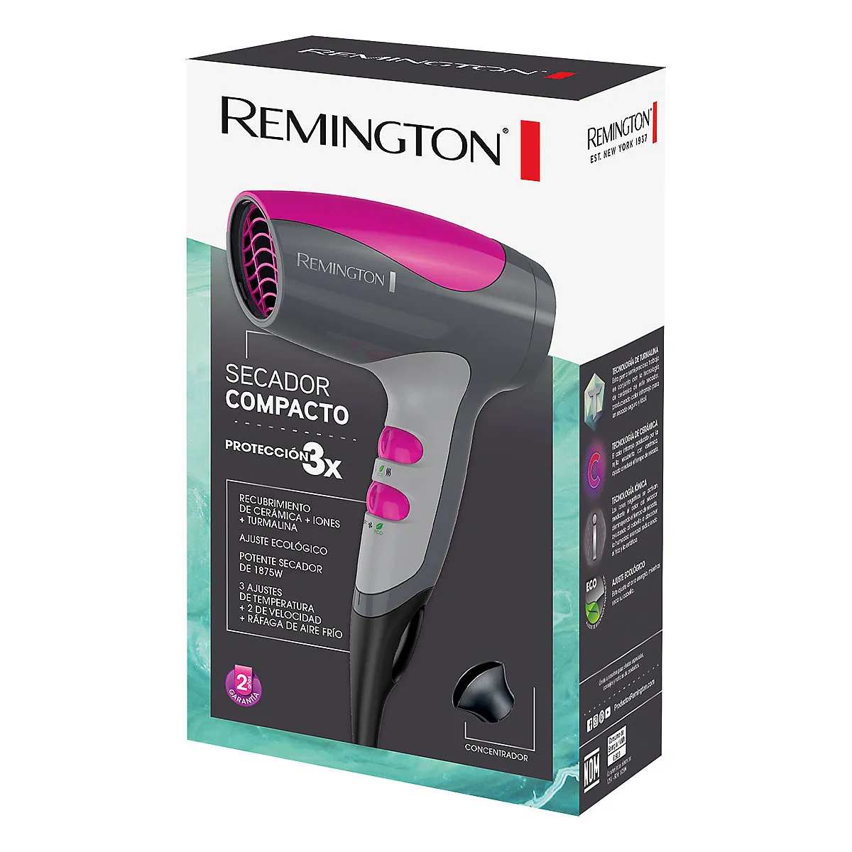 REMINGTON SECADOR COMPACTO D-5000