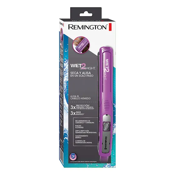 REMINGTON PLANCHA WET2STRAIGHT TURMALINA S7901P 390F