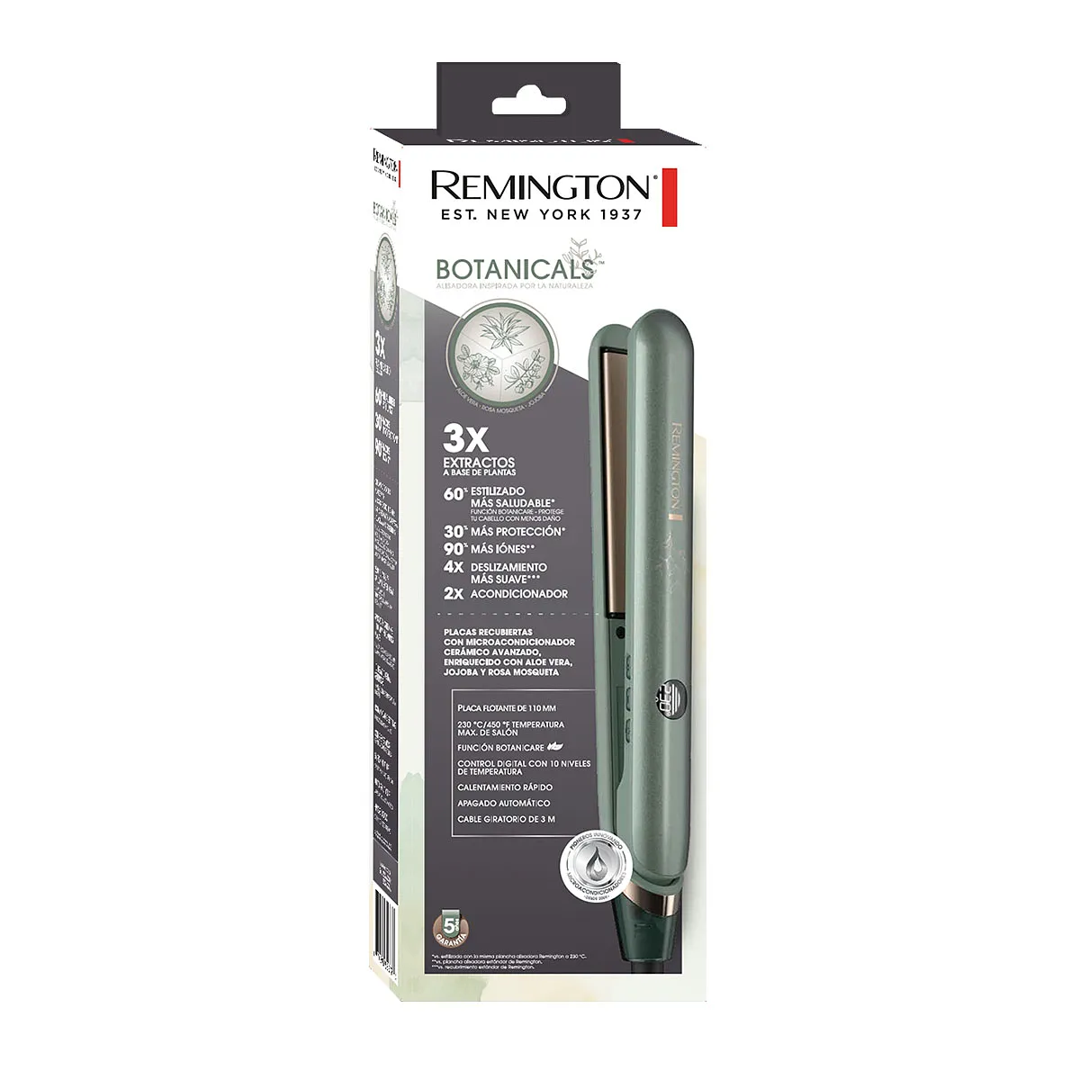 REMINGTON PLANCHA BOTANICALS 3X EXTRACTOS S32A 450F