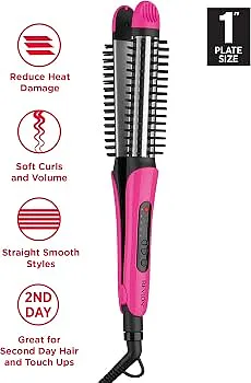REVLON MULTI-STYLER FLAT IRON AND CURLING WAND 2N1 RVST2200