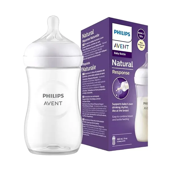 BIBERON AVENT NAT 9 OZ 1M+