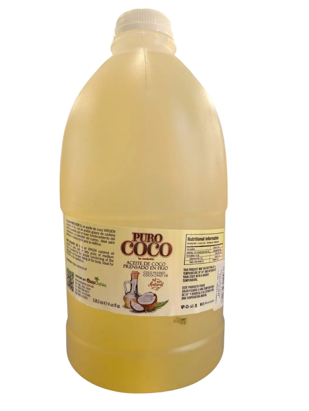 COCOBAHIA ACEITE COCO VIRGEN PURO 1/2GL