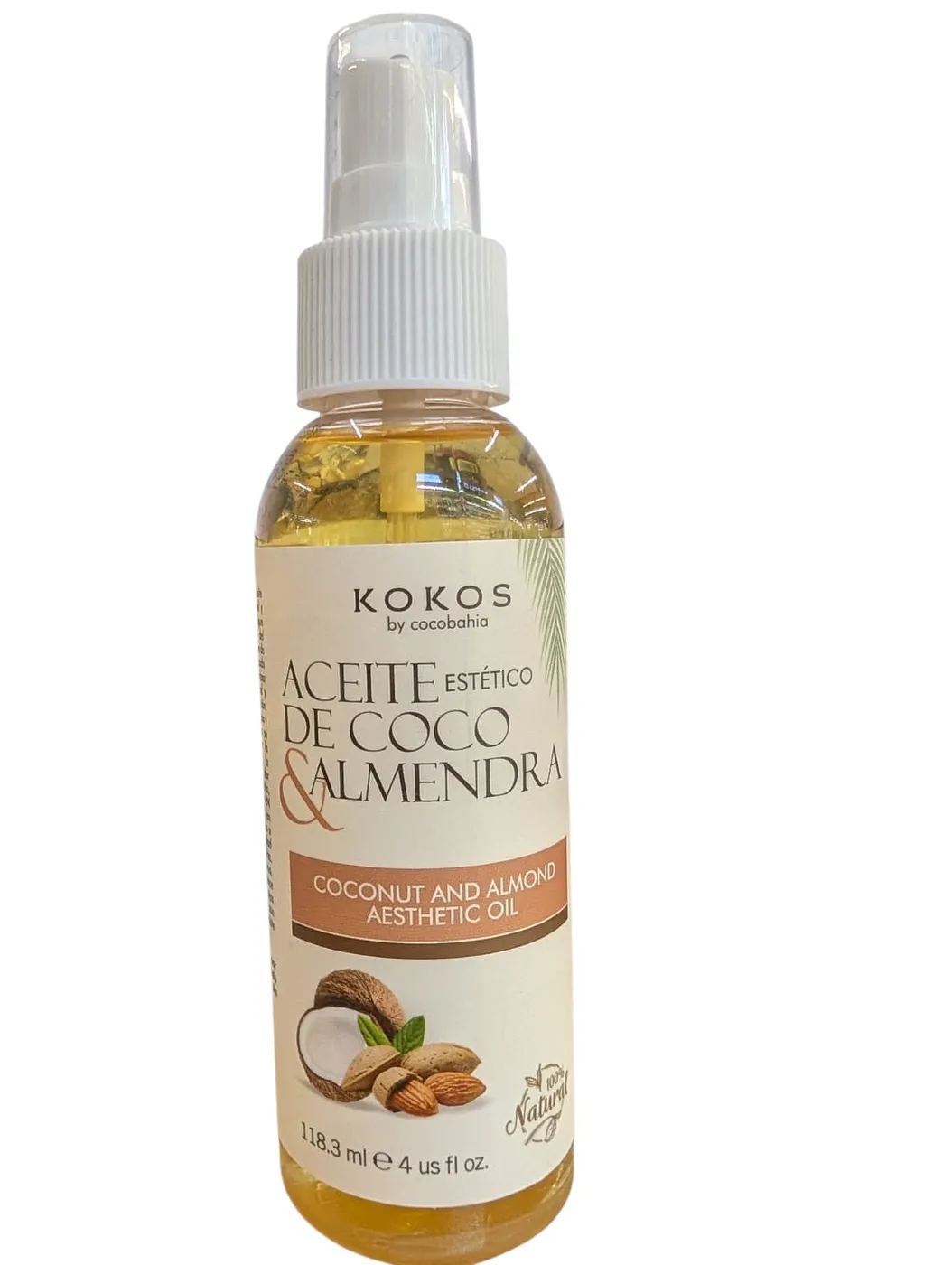 KOKOS ACEITE ESTETICO COCO ALMENDRA SPRAY 4oz