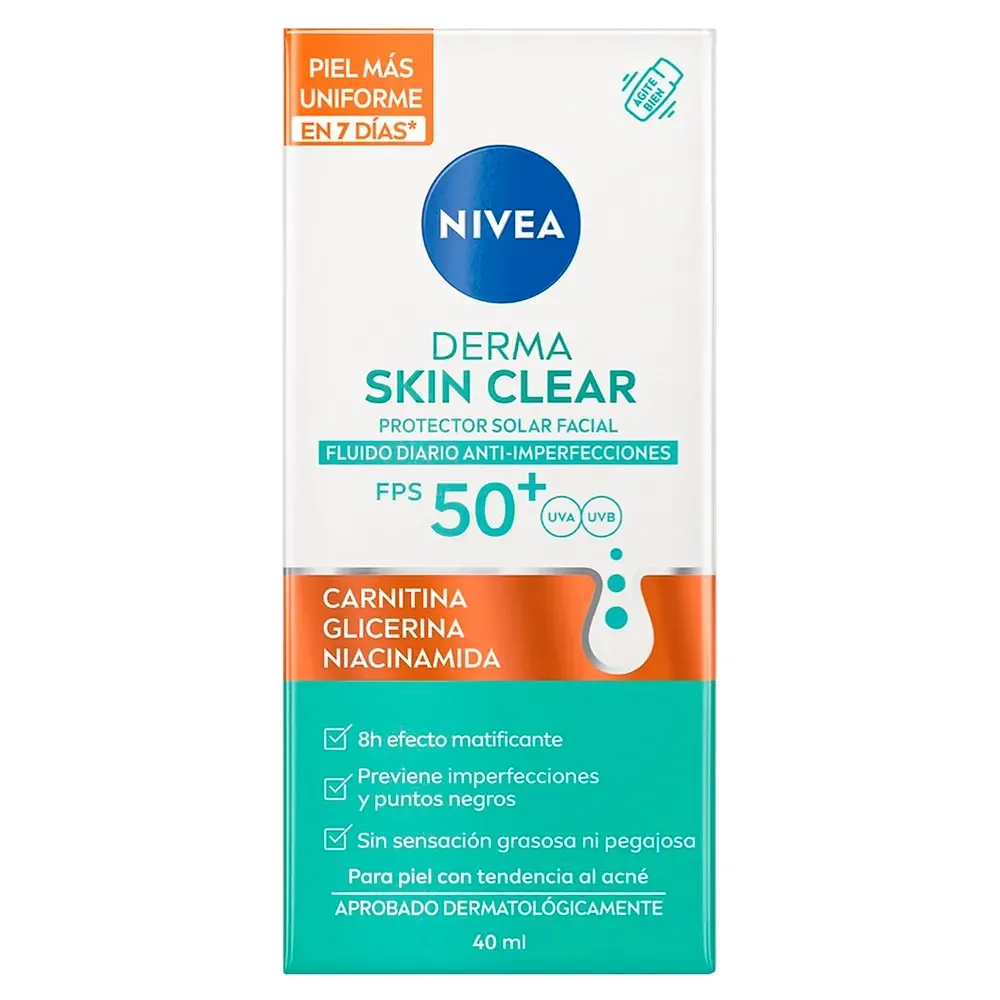 NIVEA DERMA SKIN CLEAR  SPF50 40ML