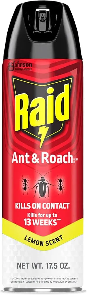 RAID ANT & ROACH LEMON 17.5 OZ