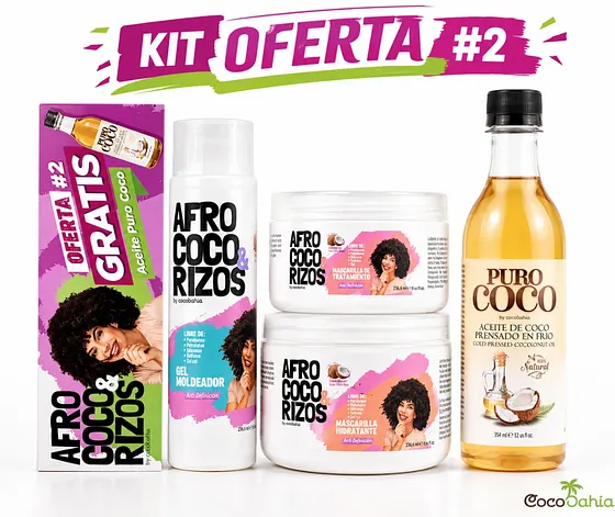 KIT COCOBAHIA AFRO 2 RIZOS 4 PROD