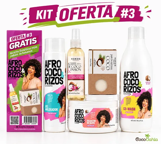 KIT COCOBAHIA AFRO 3 RIZOS 5 PROD