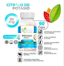 BIO EVA CITRATO DE POTASIO 99MG