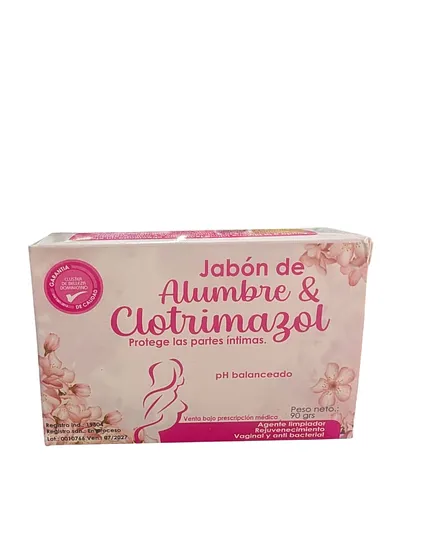 JABON ALUMBRE & CLOTRIMAZOL 90grs