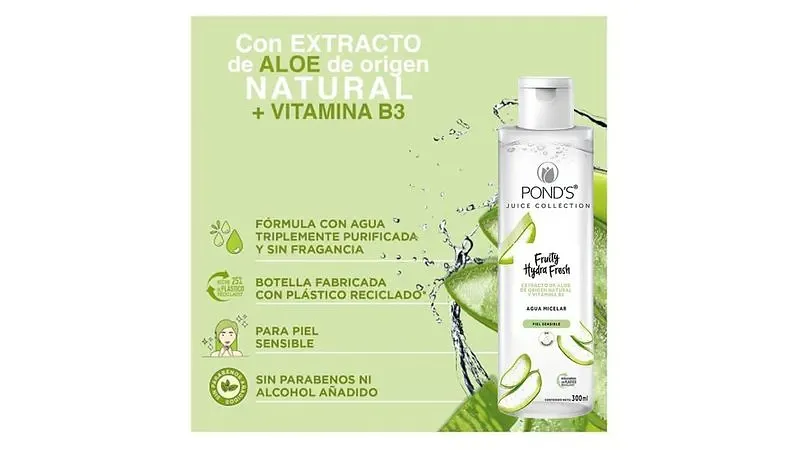PONDS AGUA MIC ALOE 300ML