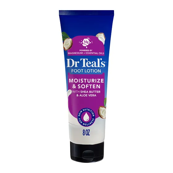 DR TEAL'S FOOT CREAM SHEA BUTTER 8 OZ