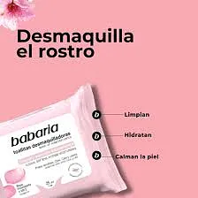 TOALLITA DESMAQUILLANTE ROSA MOSQUETA BABARIA