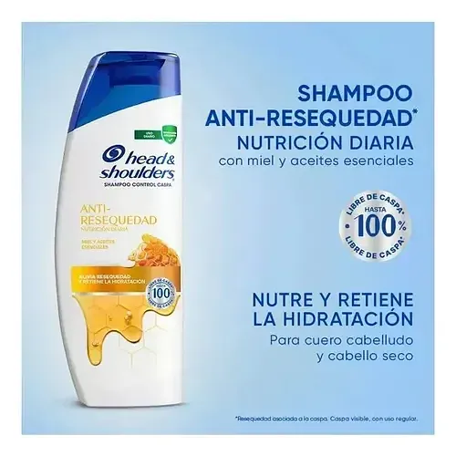 H&S SH ANTI RESEQUEDAD 180ML