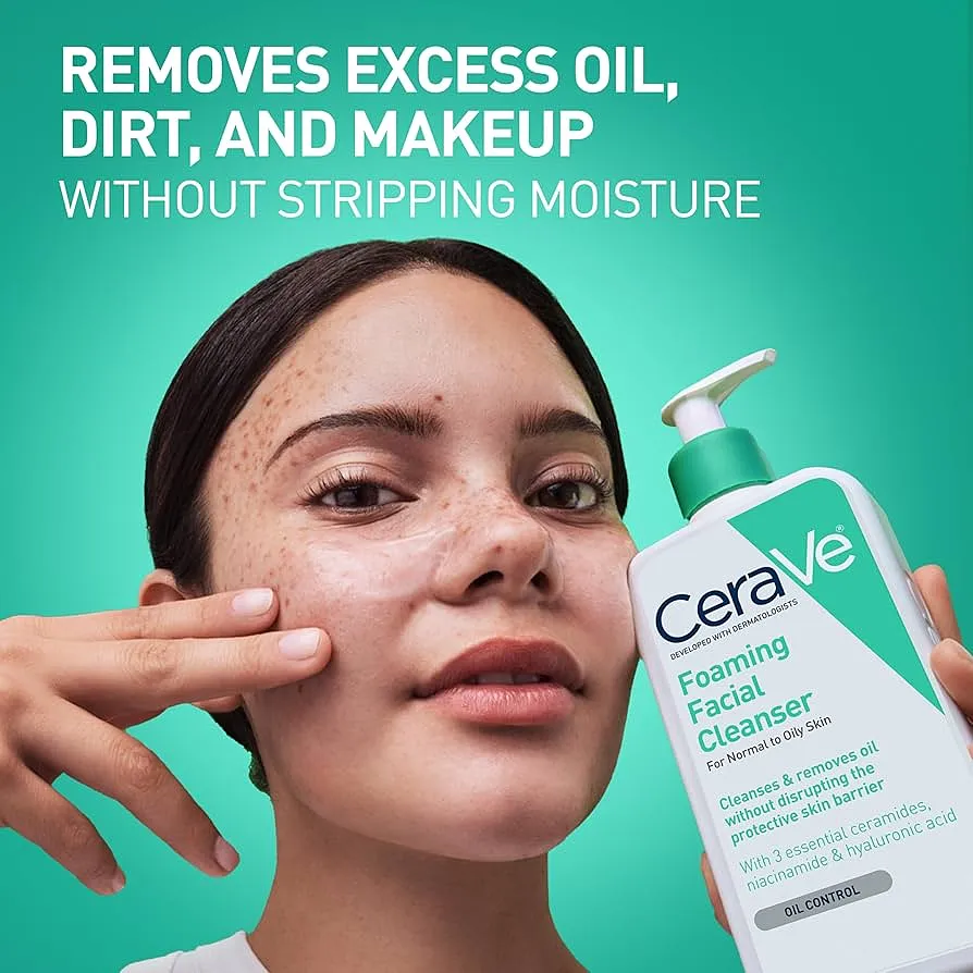 CERAVE FOAMING FACIAL CLEANSER 8 OZ
