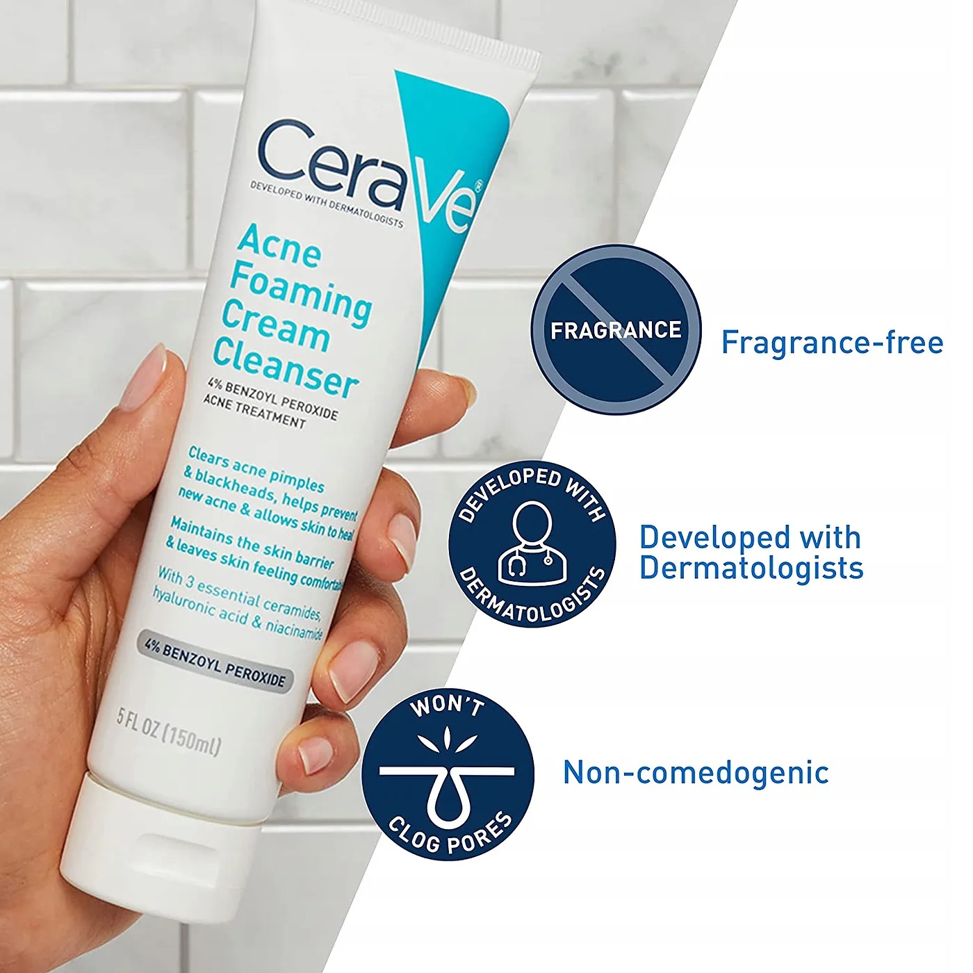 CERAVE ACNE FOAMING CREAM CLEANSER 5oz